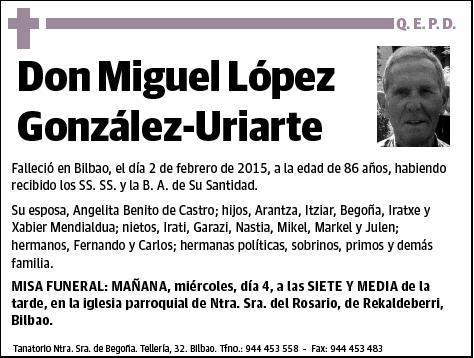 LOPEZ GONZALEZ-URIARTE,MIGUEL