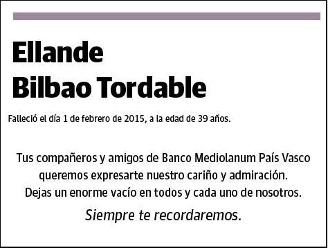 BILBAO TORDABLE,ELLANDE