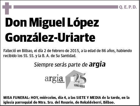 LÓPEZ GONZÁLEZ-URIARTE,MIGUEL