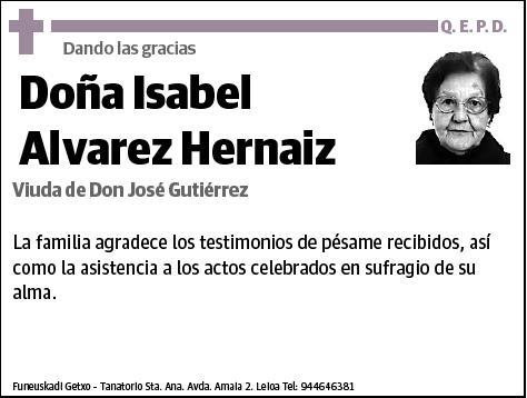 ALVAREZ HERNAIZ,ISABEL