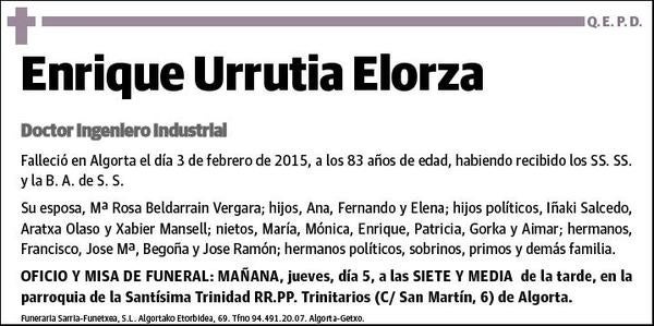 URRUTIA ELORZA,ENRIQUE