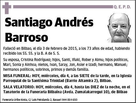 ANDRES BARROSO,SANTIAGO