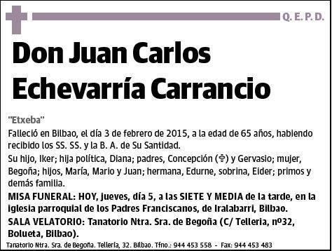 ECHEVARRIA CARRANCIO,JUAN CARLOS