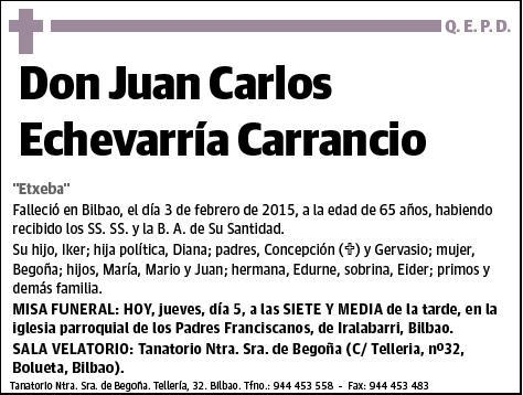 ECHEVARRIA CARRANCIO,JUAN CARLOS