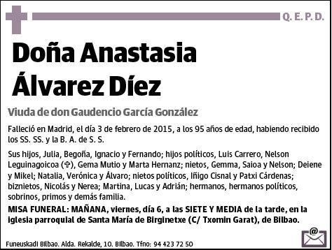 ALVAREZ DIEZ,ANASTASIA