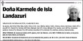 DE ISLA LANDAZURI,KARMELE
