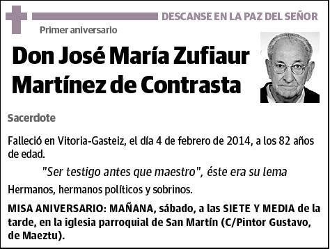 ZUFIAUR MARTINEZ DE CONTRASTA,JOSE MARIA