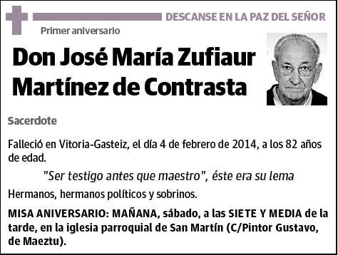 ZUFIAUR MARTINEZ DE CONTRASTA,JOSE MARIA