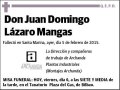 LAZARO MANGAS,JUAN DOMINGO