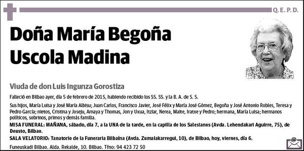 USCOLA MADINA,MARIA BEGOÑA