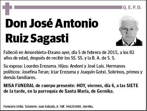 RUIZ SAGASTI,JOSE ANTONIO