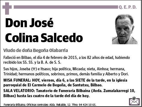 COLINA SALCEDO,JOSE