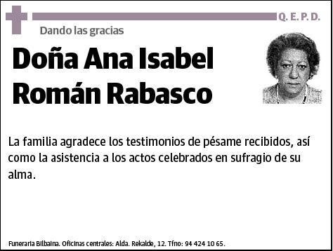 ROMAN RABASCO,ANA ISABEL