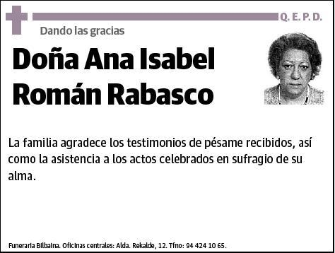 ROMAN RABASCO,ANA ISABEL