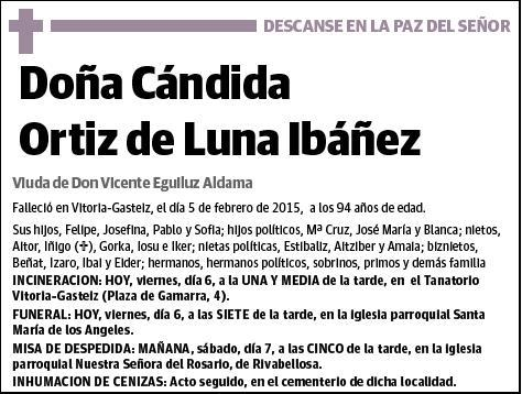 ORTIZ DE LUNA IBAÑEZ,CANDIDA