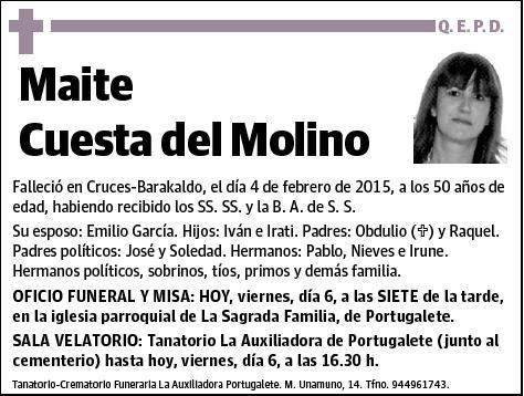 CUESTA DEL MOLINO,MAITE