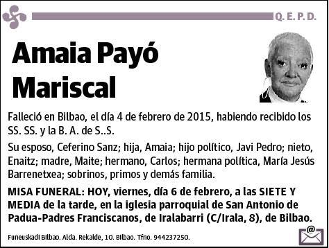 PAYO MARISCAL,AMAIA