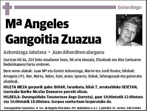 GANGOITIA ZUAZUA,Mª ANGELES