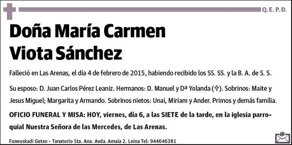 VIOTA SANCHEZ,MARIA CARMEN