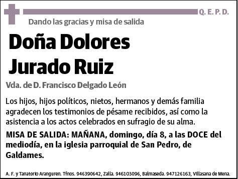 JURADO RUIZ,DOLORES