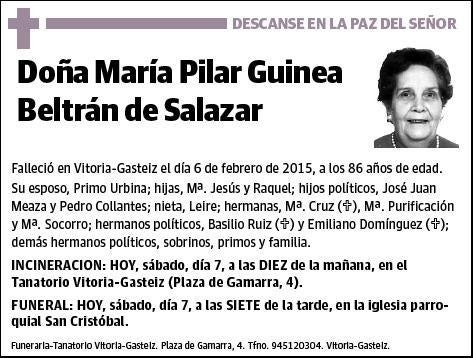 GUINEA BELTRAN DE SALAZAR,MARIA PILAR