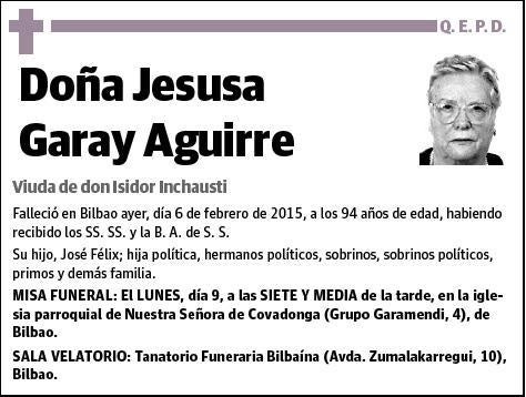 GARAY AGUIRRE,JESUSA