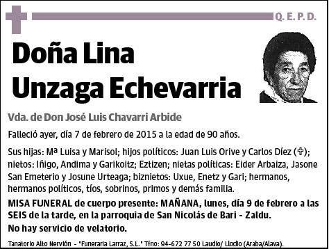 UNZAGA ECHEVARRI,LINA