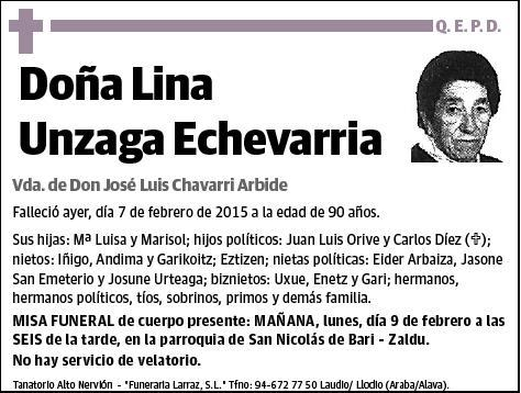 UNZAGA ECHEVARRI,LINA