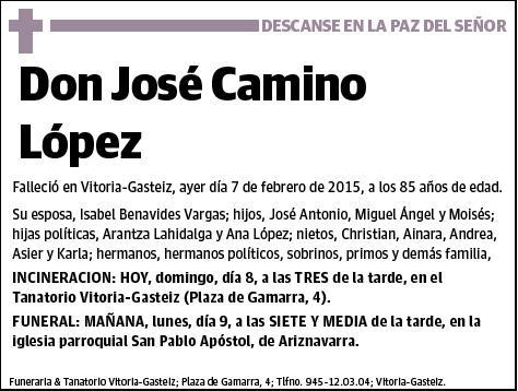 CAMINO LOPEZ,JOSE