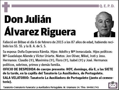 ALVAREZ RIGUERA,JULIAN