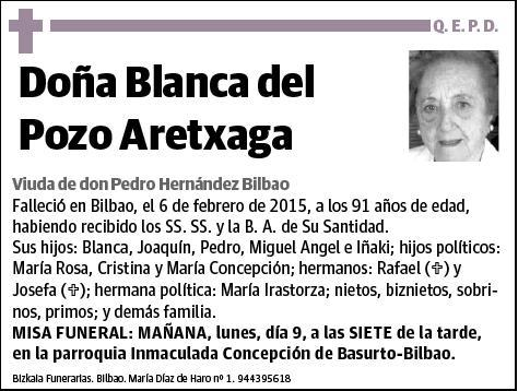 DEL POZO ARETXAGA,BLANCA