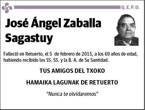 ZABALLA SAGASTUY,JOSE ANGEL