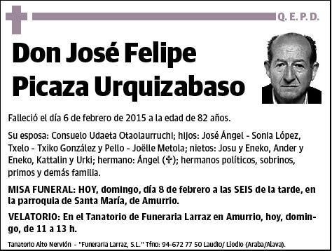 PICAZA URQUIZABASO,JOSE FELIPE