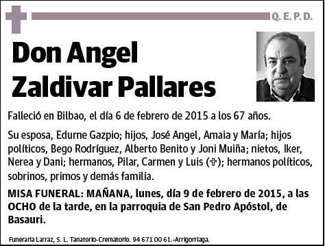 ZALDIVAR PALLARES,ANGEL