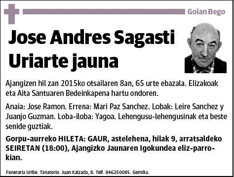 SAGASTI URIARTE,JOSE ANDRES