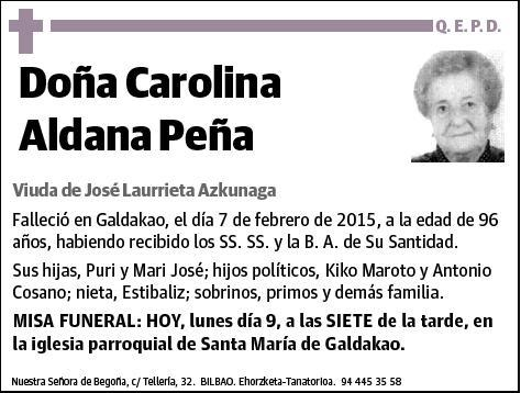 ALDANA PEÑA,CAROLINA