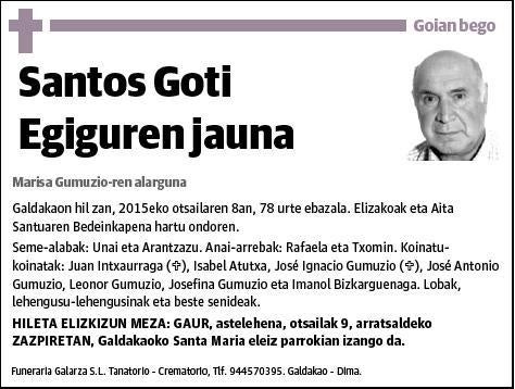 GOTI EGIGUREN,SANTOS