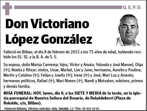 LOPEZ GONZALEZ,VICTORIANO