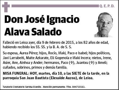 ALAVA SALADO,JOSE IGNACIO