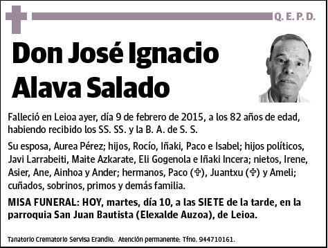 ALAVA SALADO,JOSE IGNACIO