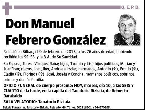 FEBRERO GONZALEZ,MANUEL