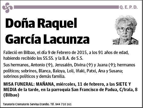 GARCIA LACUNZA,RAQUEL