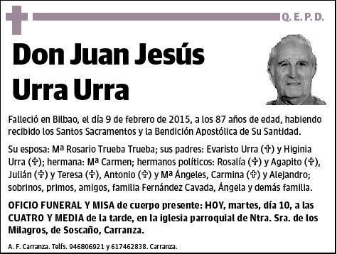 URRA URRA,JUAN JESUS