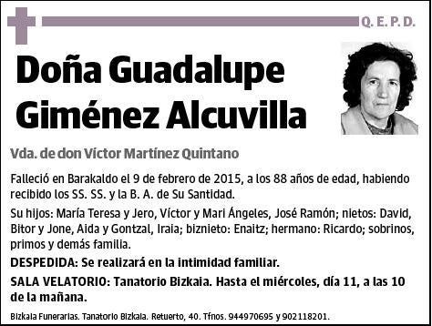 GIMENEZ ALCUVILLA,GUADALUPE