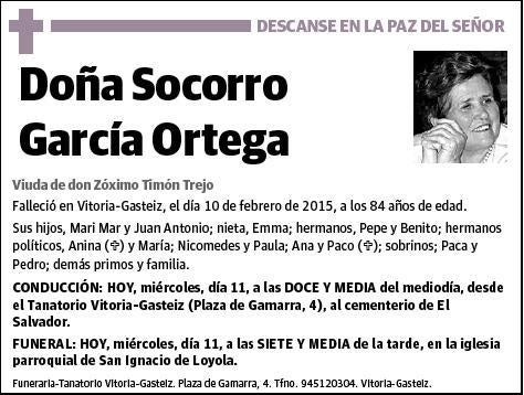 GARCIA ORTEGA,SOCORRO