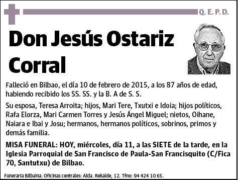 OSTARIZ CORRAL,JESUS