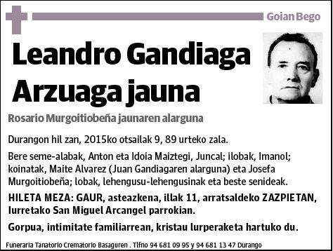 GANDIAGA ARZUAGA,LEANDRO