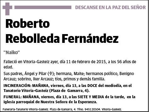 REBOLLEDA FERNANDEZ,ROBERTO