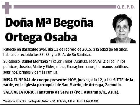 ORTEGA OSABA,Mª BEGOÑA