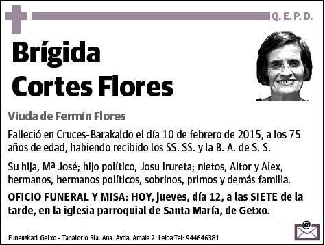 CORTES FLORES,BRIGIDA